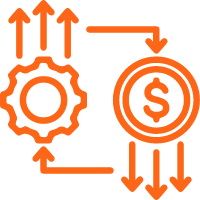 Cost And Return Of Investment Icon