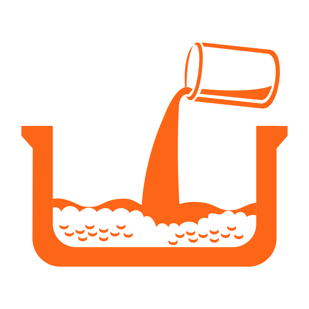 Filling a Water Bath Icon