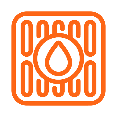 Internal Water Drainage Icon