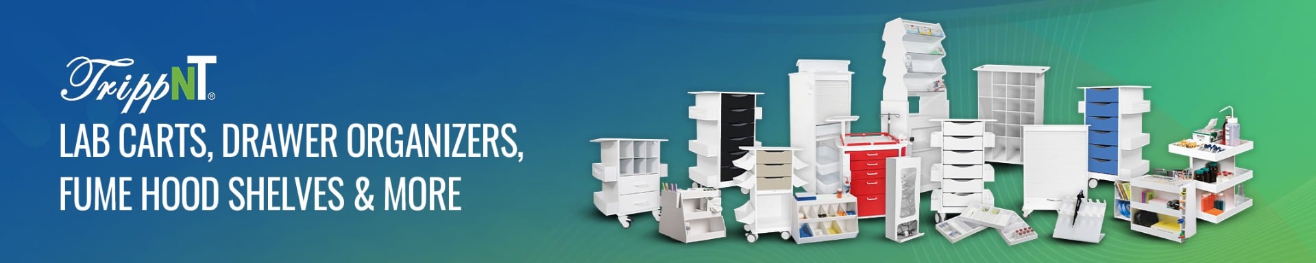 Lab Carts, Drawer Organizers, Fume Hood Shelves & More
