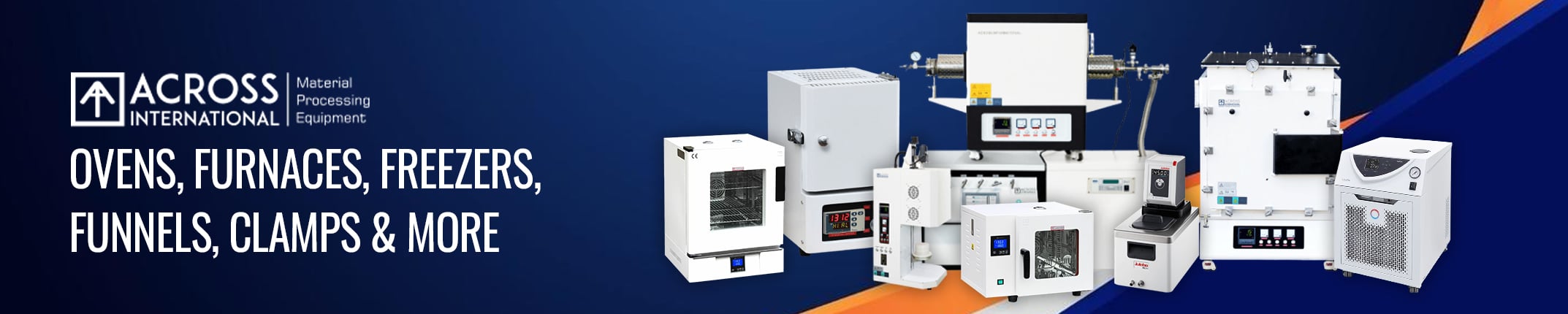 Across International products banner