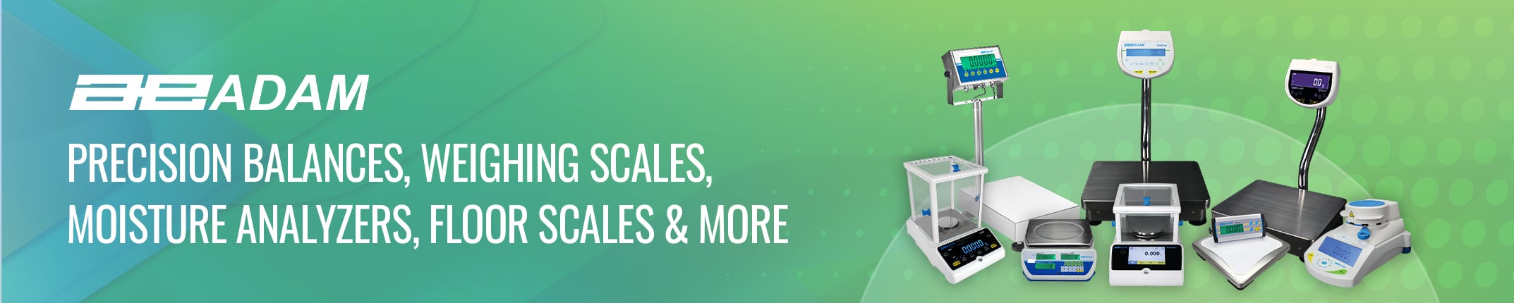 Adam Equipment products banner