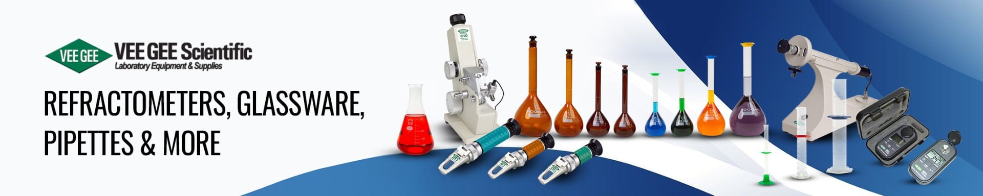 Refractometers, Glassware, Pipettes & More