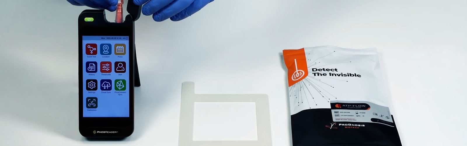 ProGnosis Biotech  PhosReader 2 ATP Swab Luminometer and ATP-FLOW ATP Detection Swab Tests