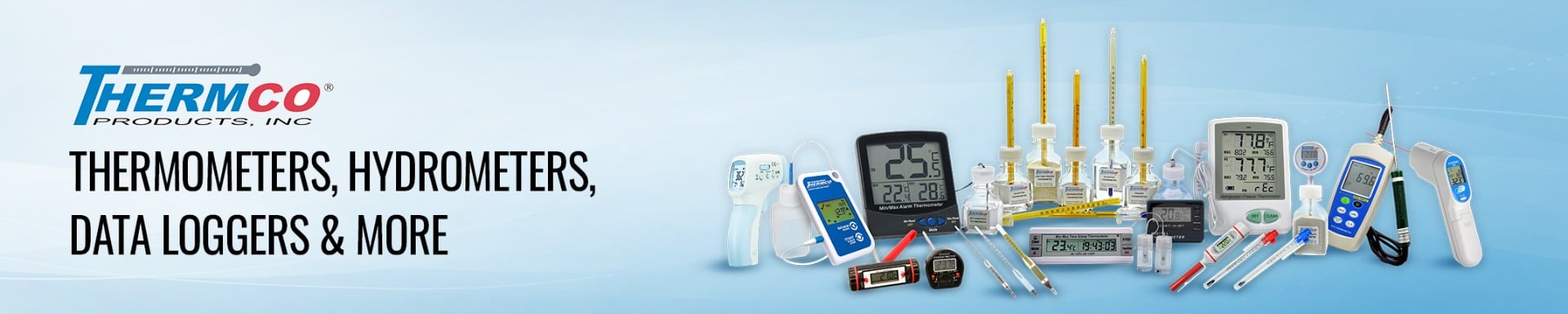Thermometers, Hydrometers & More