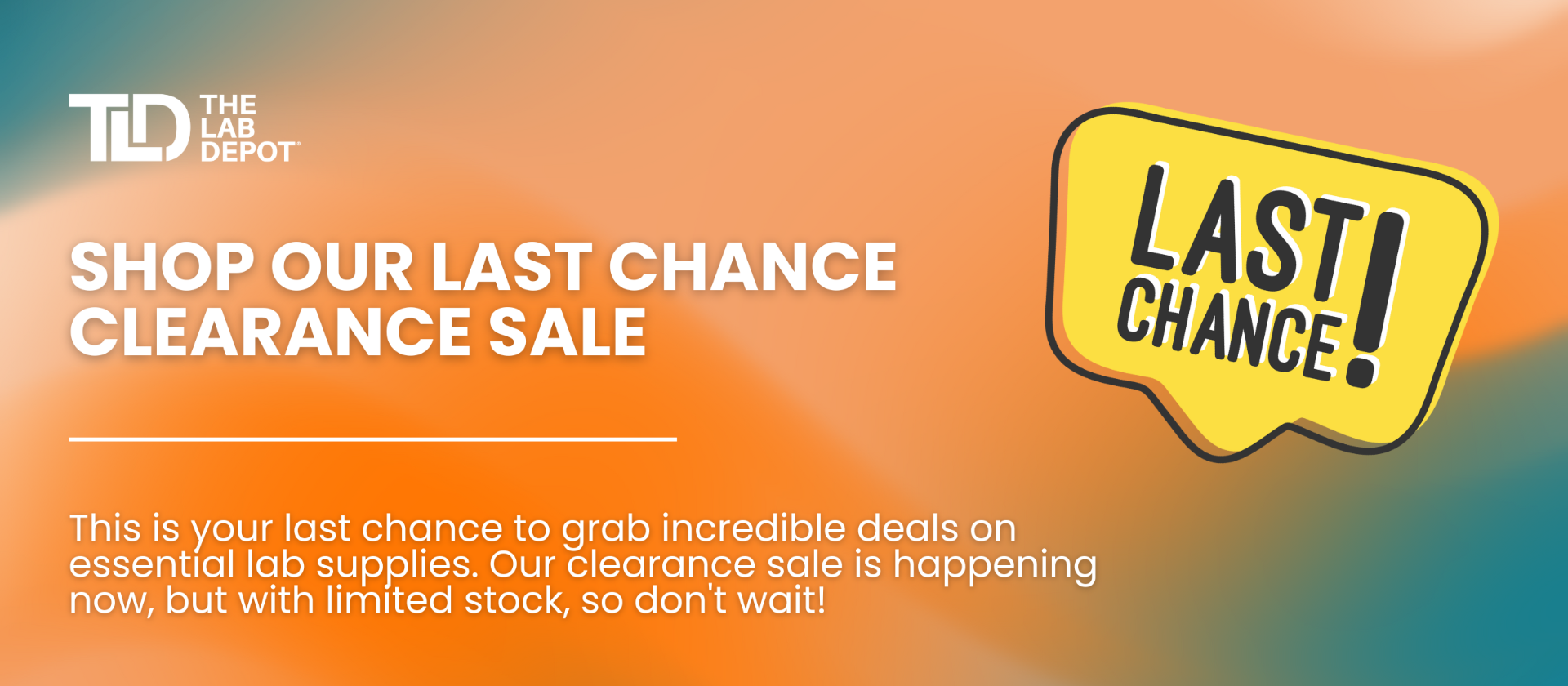 last chance clearance sale
